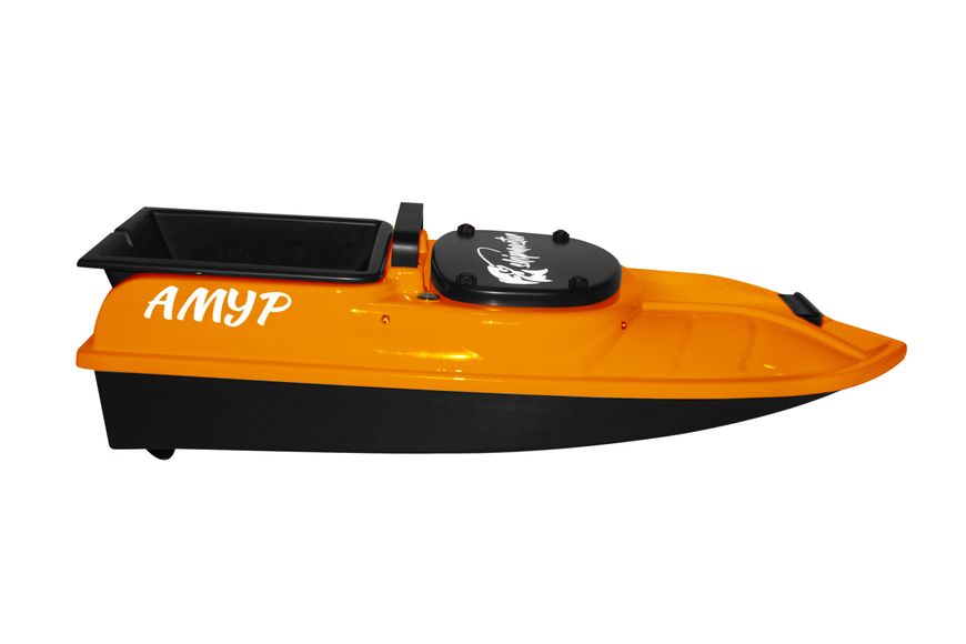 Карповый кораблик для прикормки рыбы Shipmaster "Амур" с автопилотом и эхолотом оранжевый SM-1013_8 фото